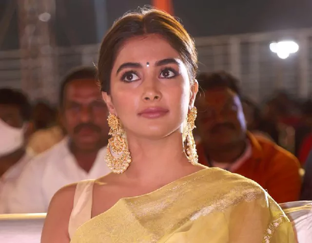 Pooja Hegde at Acharya Pre Release Event